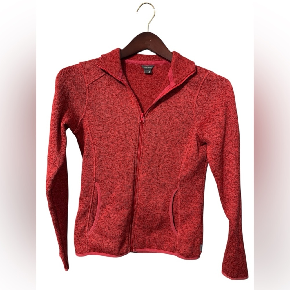 ⚡️Eddie Bauer Red Zip-Up Jacket Size S
